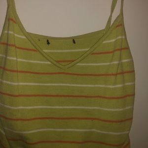 Cropped Tank with sweater-like material